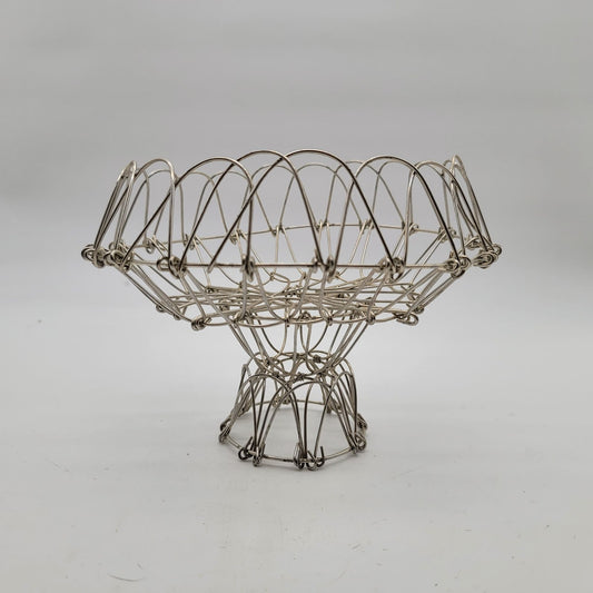 Primitive Wire Egg Basket Cottagecore Kitchen Decor