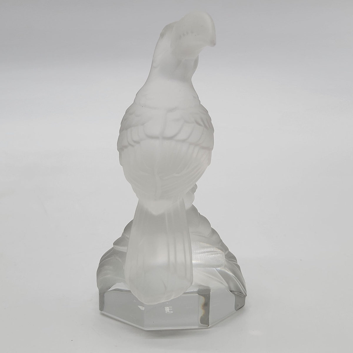 Vintage Goebel Frosted Lead Crystal Toucan Bird Glass Figurine