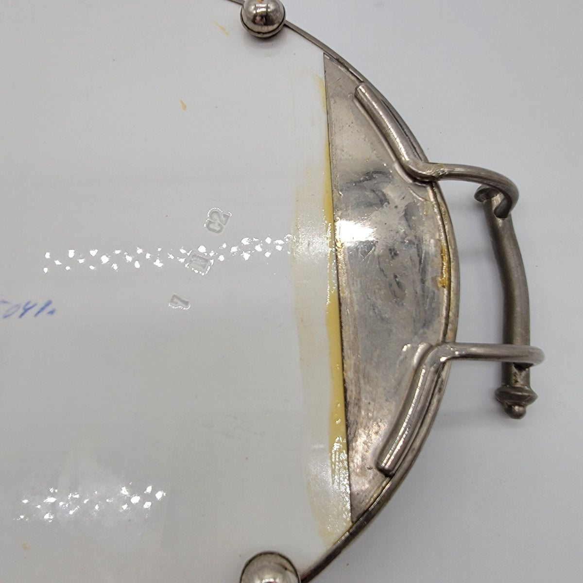 Vintage Delft Blue Porcelain Oval Serving Tray