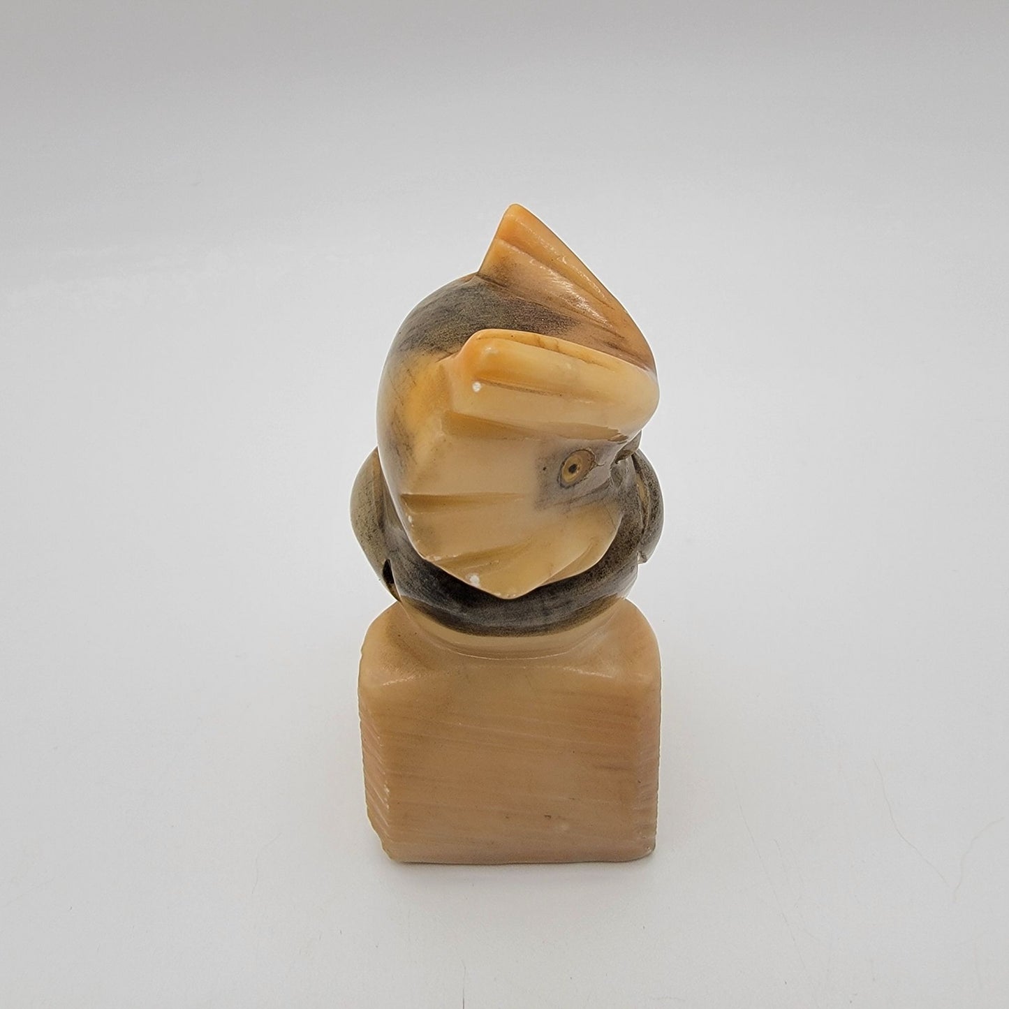 Vintage Ducceschi Italian Alabaster Owl Sculpture