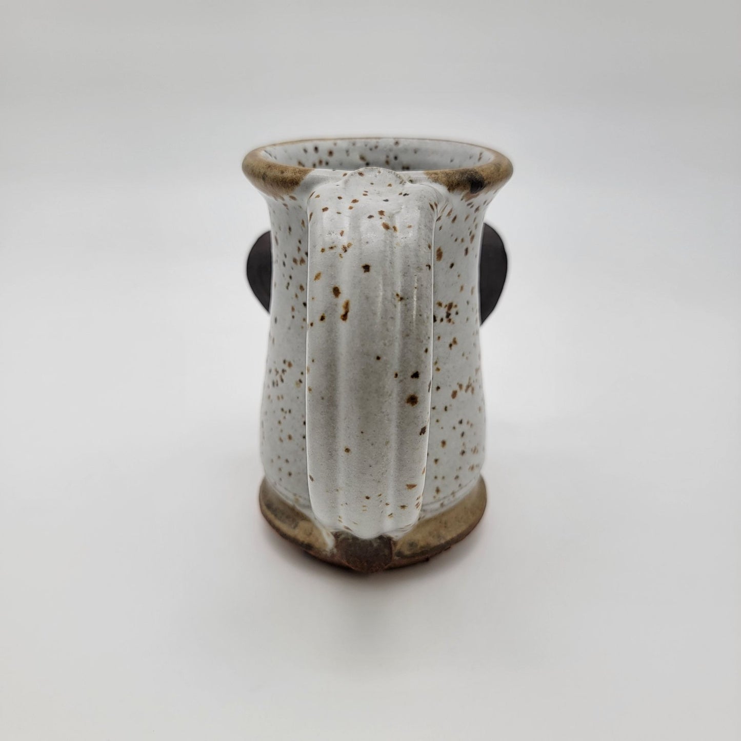 Vintage Signed Mahon Pottery Elephant Ugly Face Stoneware Mug