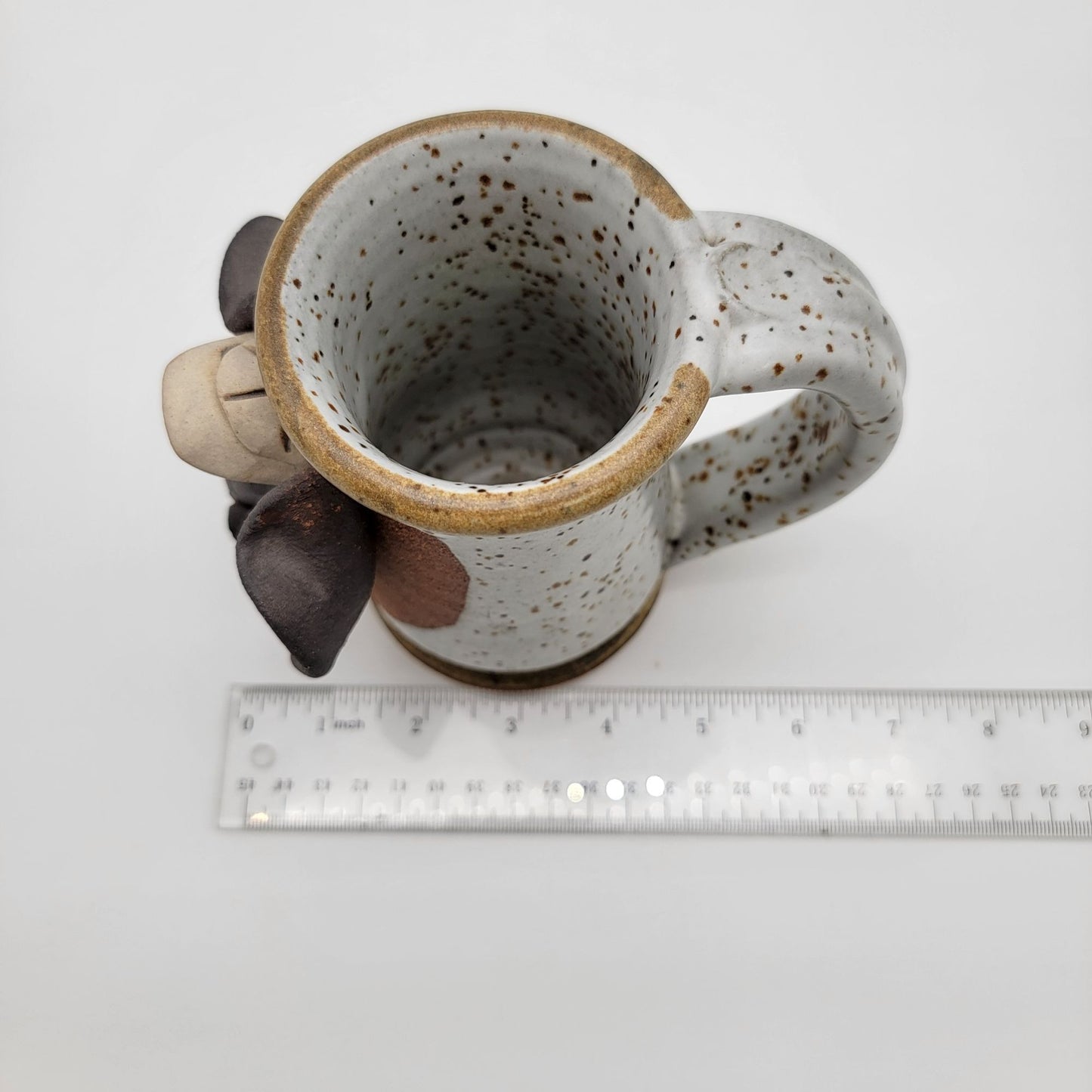 Vintage Signed Mahon Pottery Elephant Ugly Face Stoneware Mug