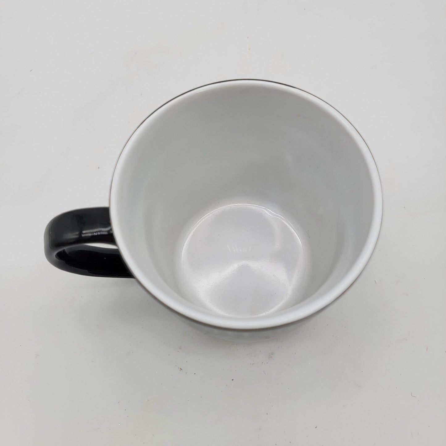 "Catffeinated/Decatf" Cat Paw Prints Ceramic Mug