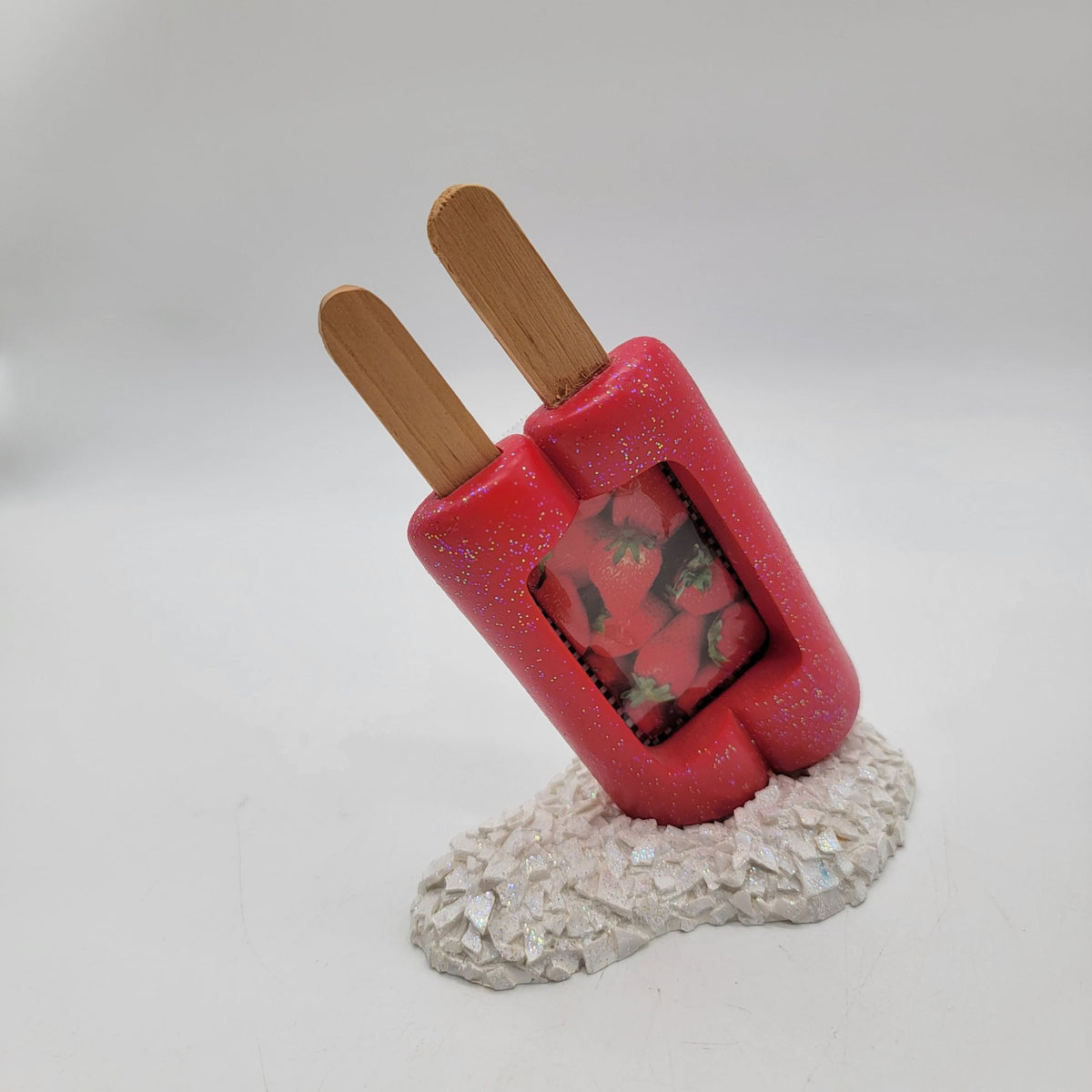 Faux Twin Popsicle Pop Art Picture Frame Fake Food Desk Décor