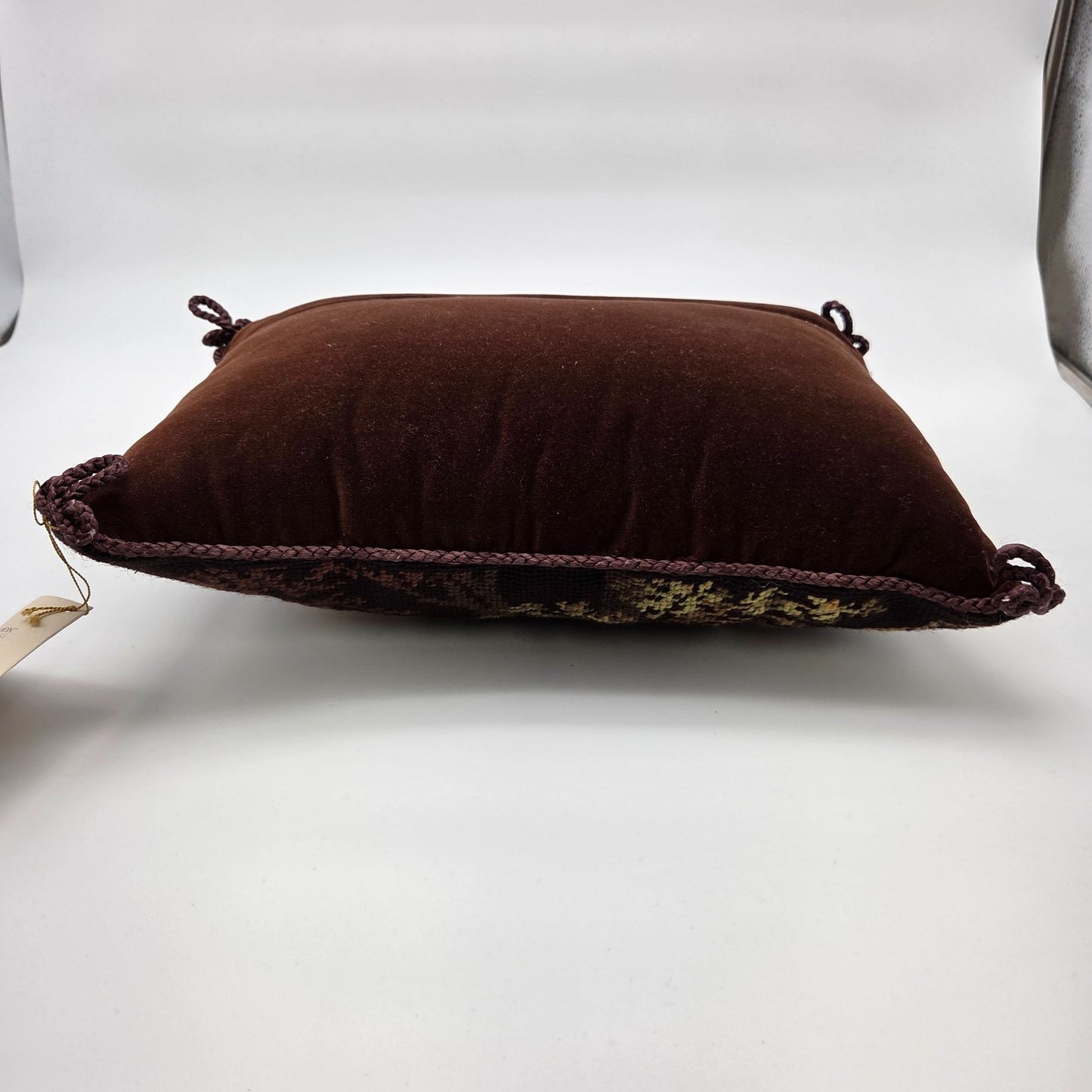 Katha Diddel King Charles Spaniel Dog Petit Point Tapestry Pillow Limited Edition 74/120