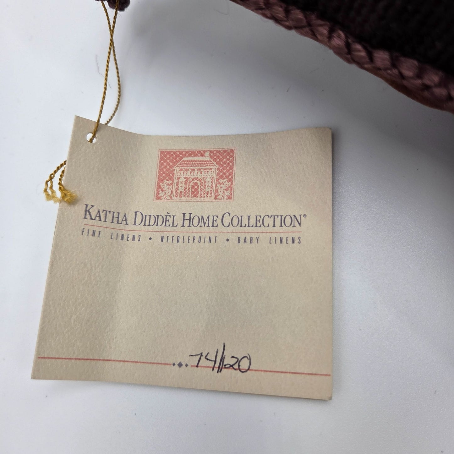 Katha Diddel King Charles Spaniel Dog Petit Point Tapestry Pillow Limited Edition 74/120