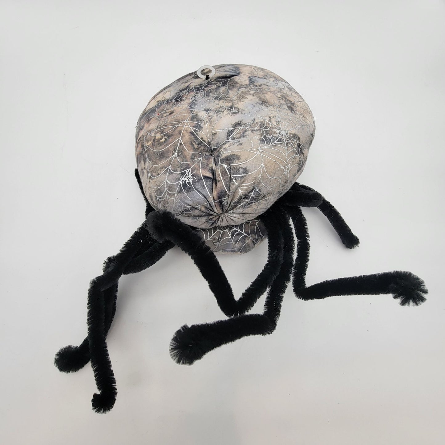 Vintage Whimsical Halloween Spider Plush Hanging