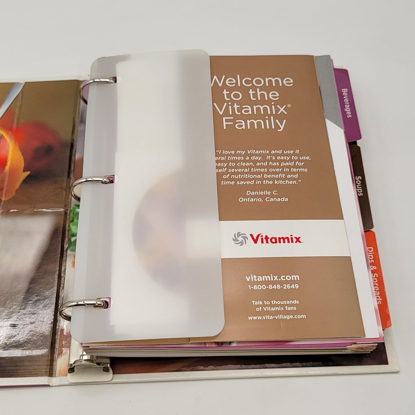 2010 Vitamix Whole Food Recipes Binder With CD & Manual