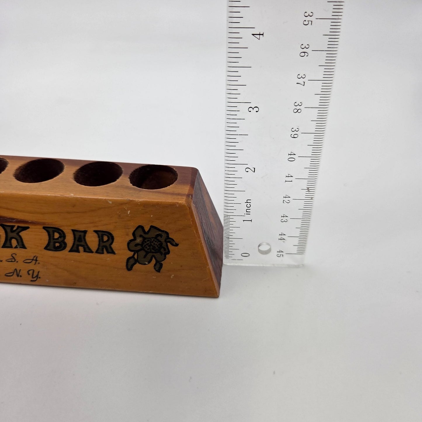 Vintage Wooden Lipstick Bar Holder Storytown U.S.A. Lake George N.Y. Display
