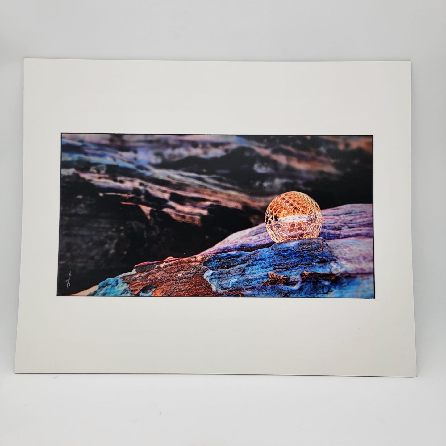 "Calico Orb" 2022 Art Print By Gina Geldbach-Hall 16x20" With Certificate Of Authenticity
