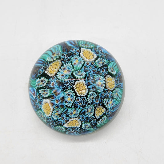 Vetreria 3 Fiori Murano Glass Paperweight Signed