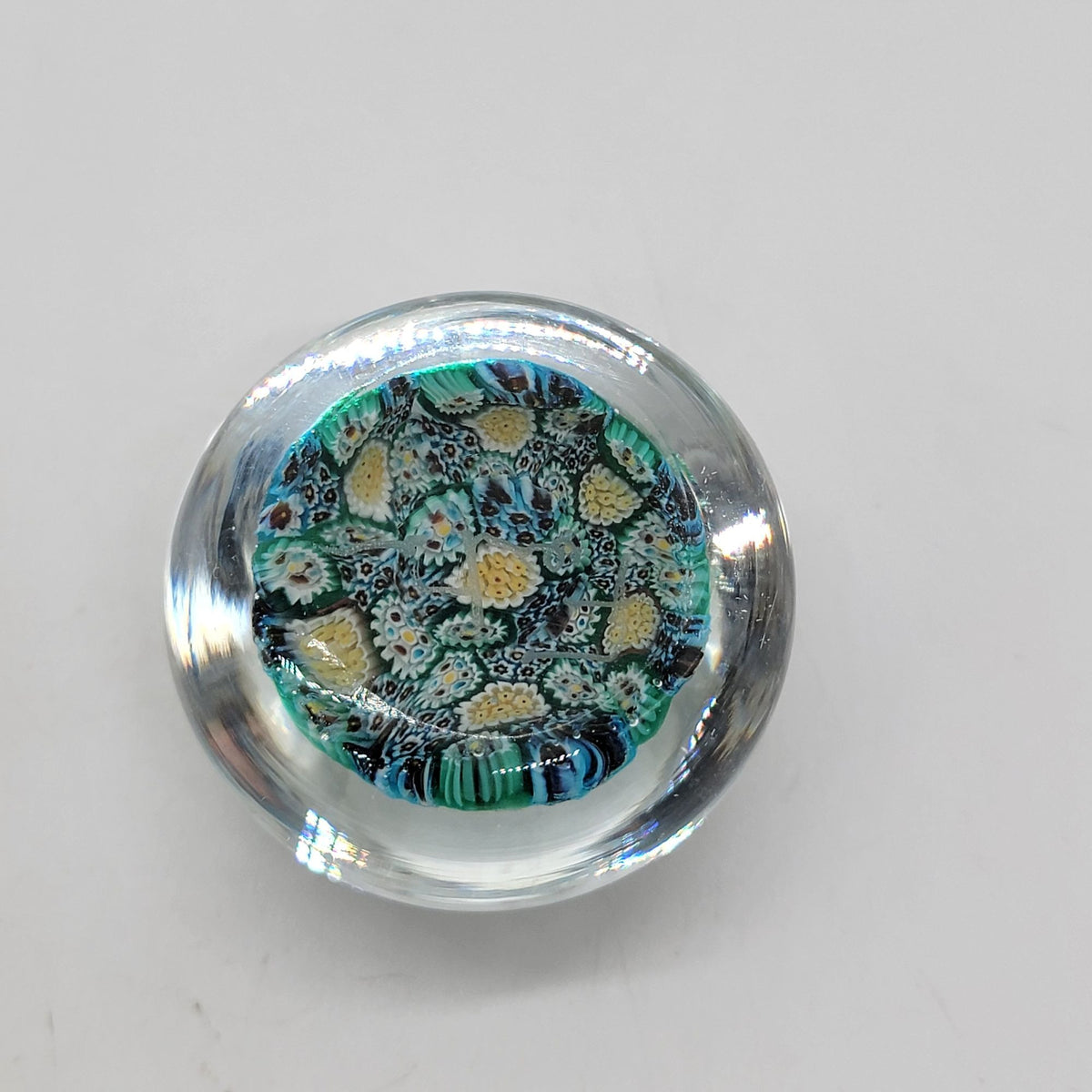Vetreria 3 Fiori Murano Glass Paperweight Signed