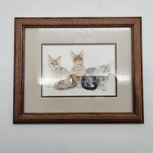 Three Little Kittens By Frank Gee - Signed Art Print