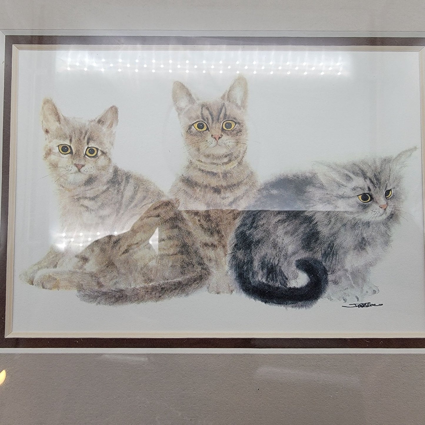 Three Little Kittens By Frank Gee - Signed Art Print