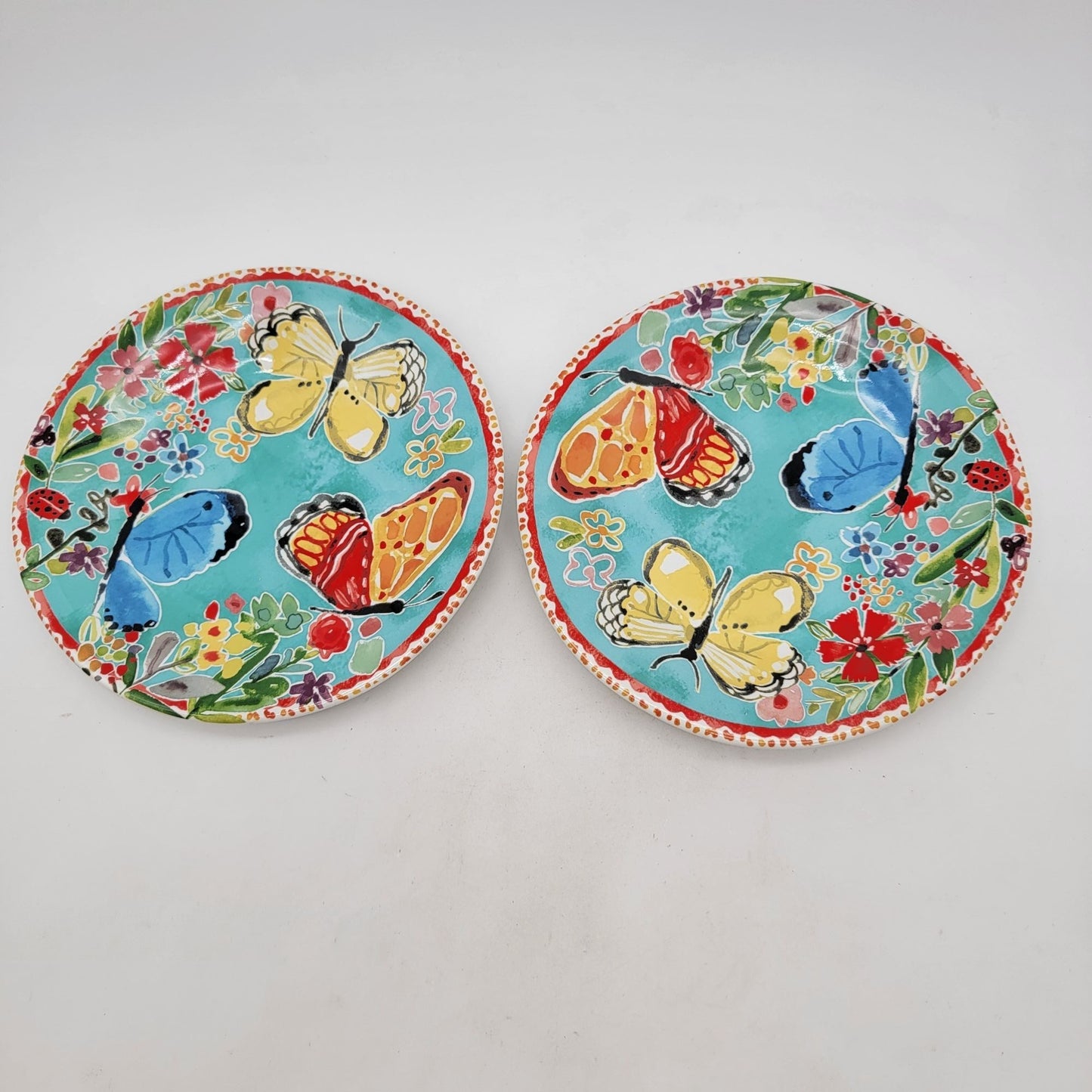 Pier 1 Imports Butterfly Salad Plates Set Of 2