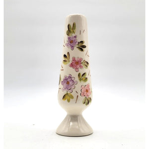 Vintage Sgraffito Flowers Signed Bud Vase