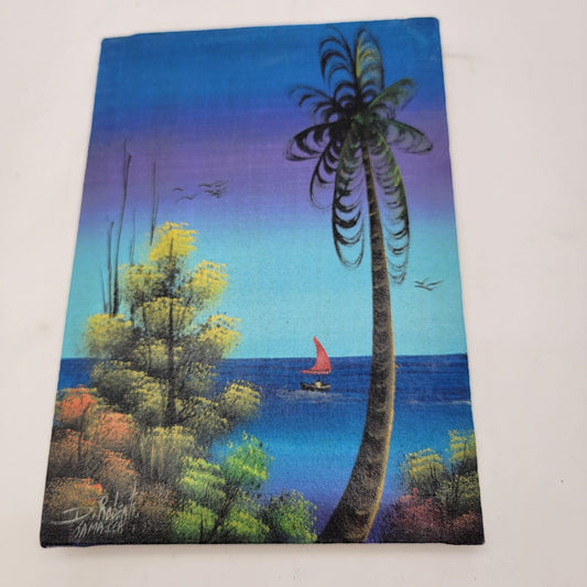 Caribbean Landscape Original Painting Canvas Art By D. Roberts