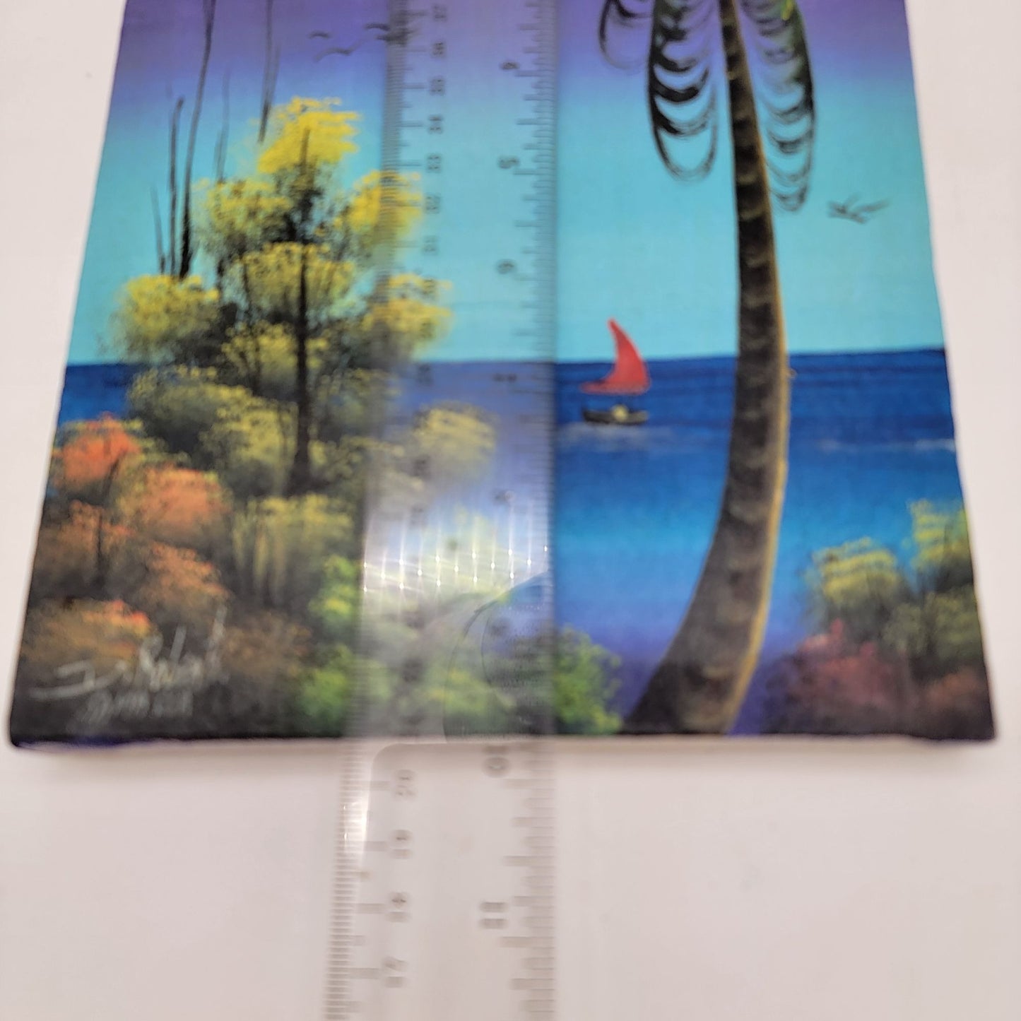 Caribbean Landscape Original Painting Canvas Art By D. Roberts