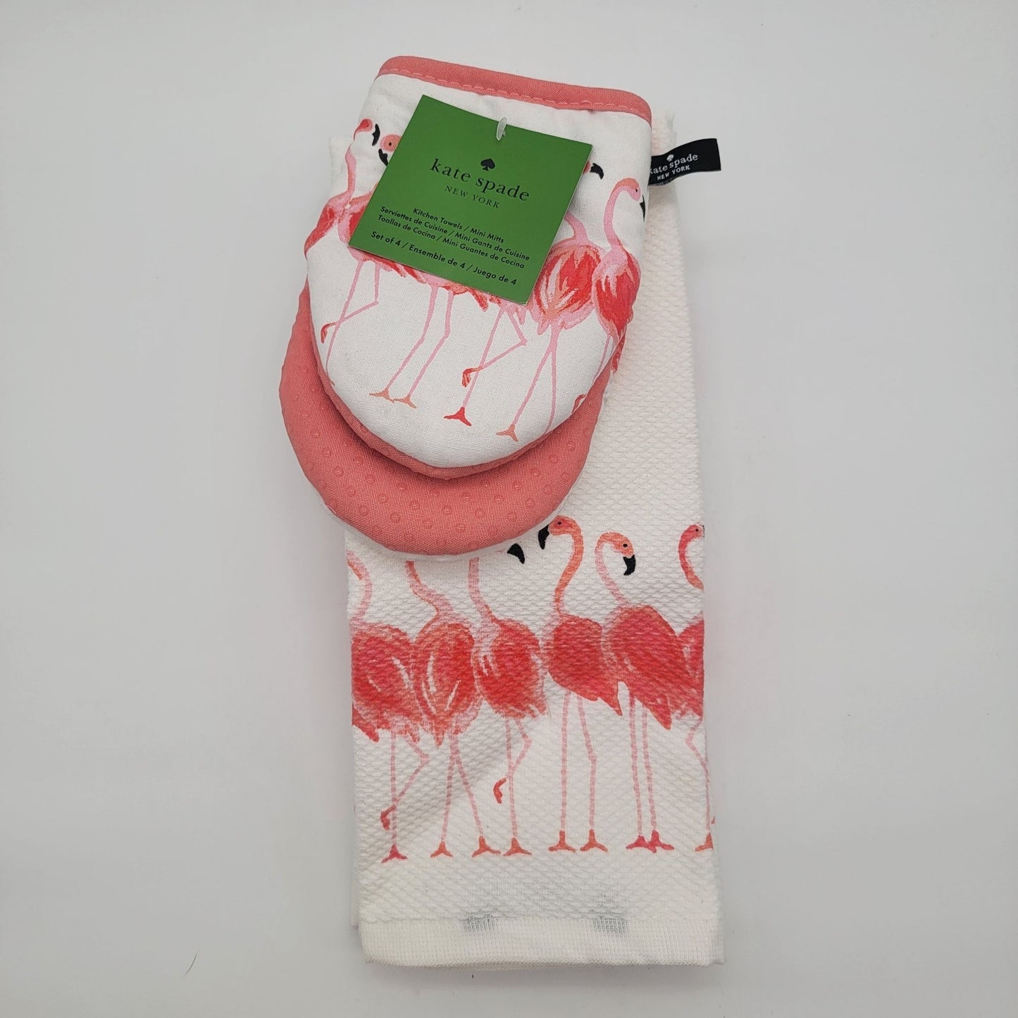 Kate Spade Flamingo Kitchen Set "Strut Your Stuff" NWT