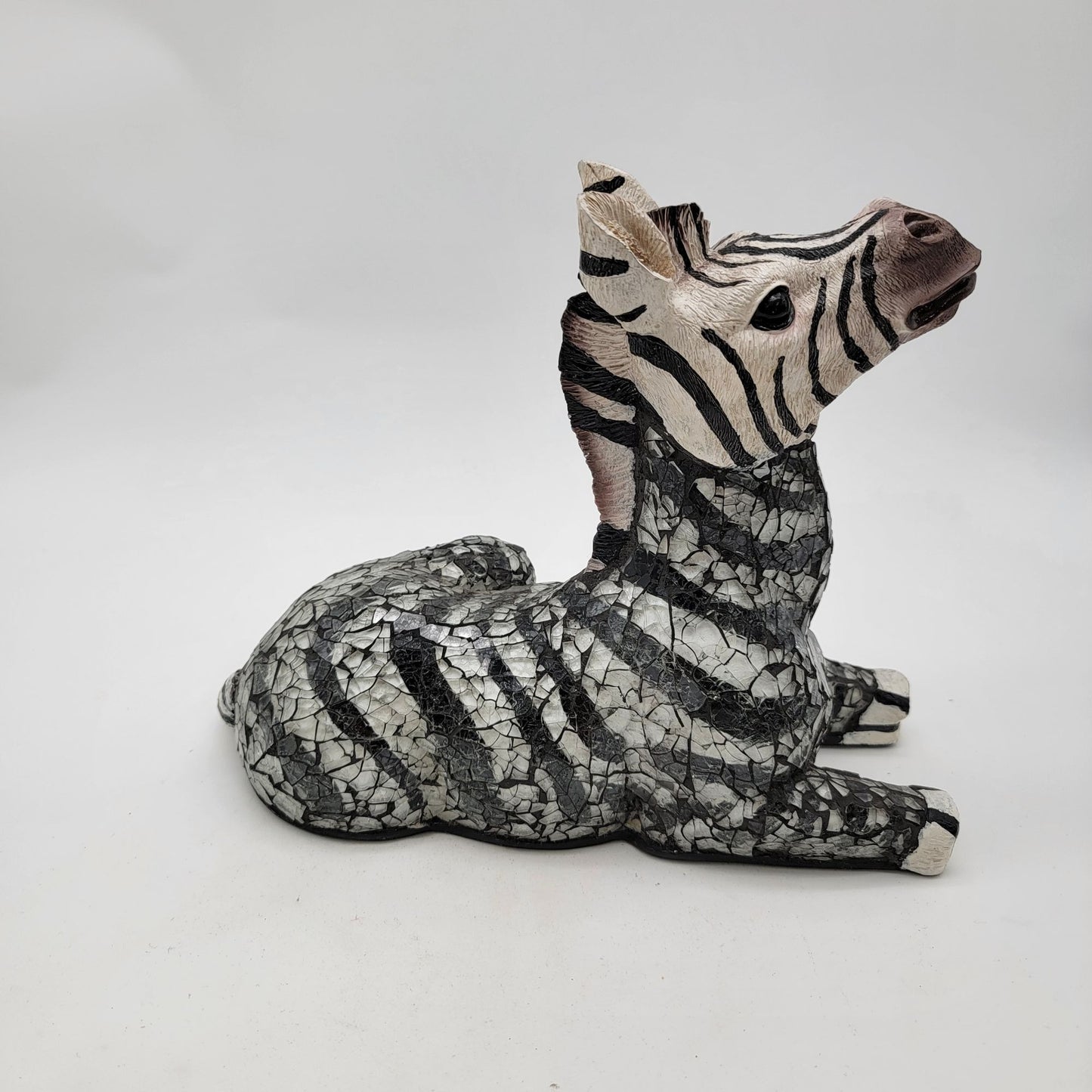 Handcrafted Mosaic Zebra Figurine
