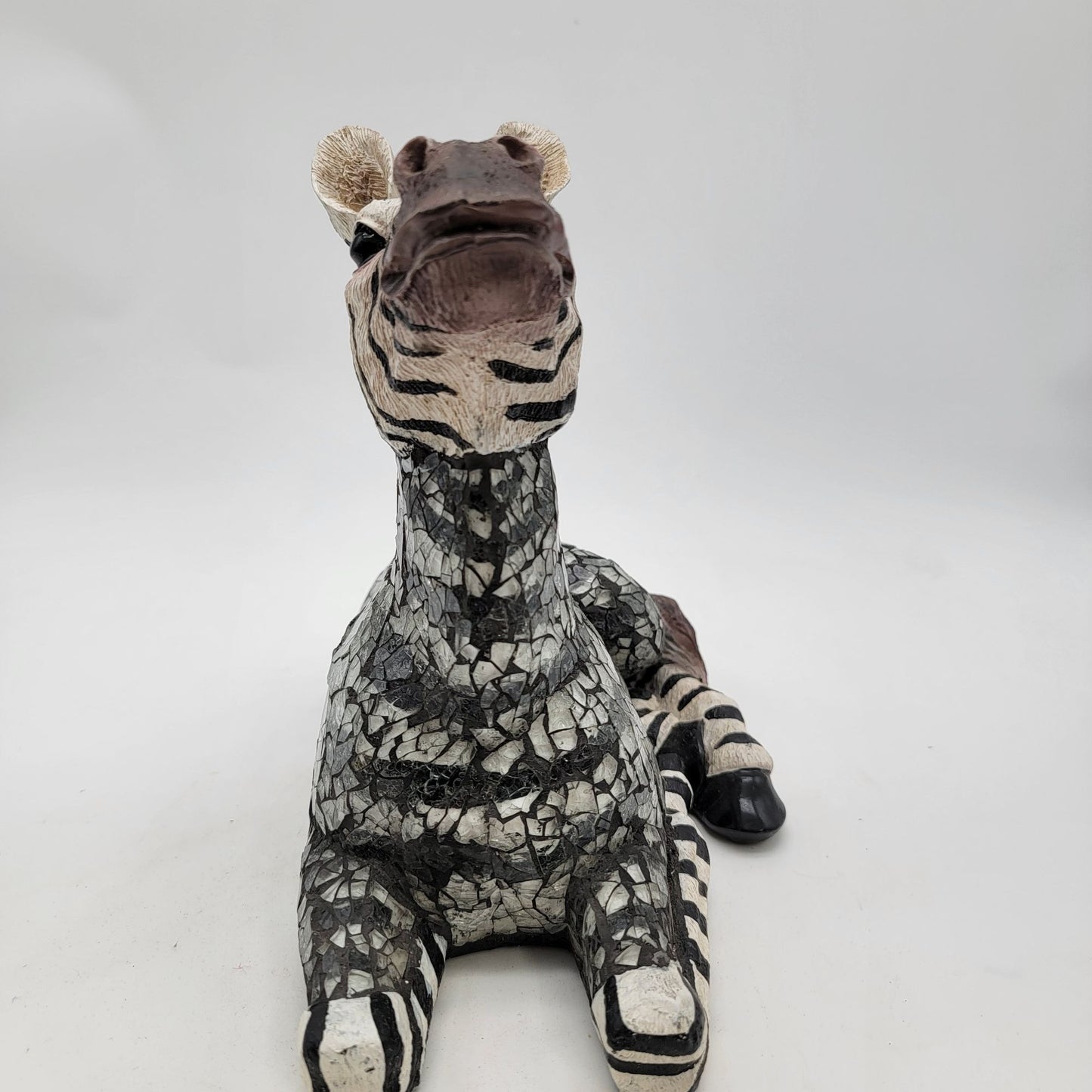 Handcrafted Mosaic Zebra Figurine