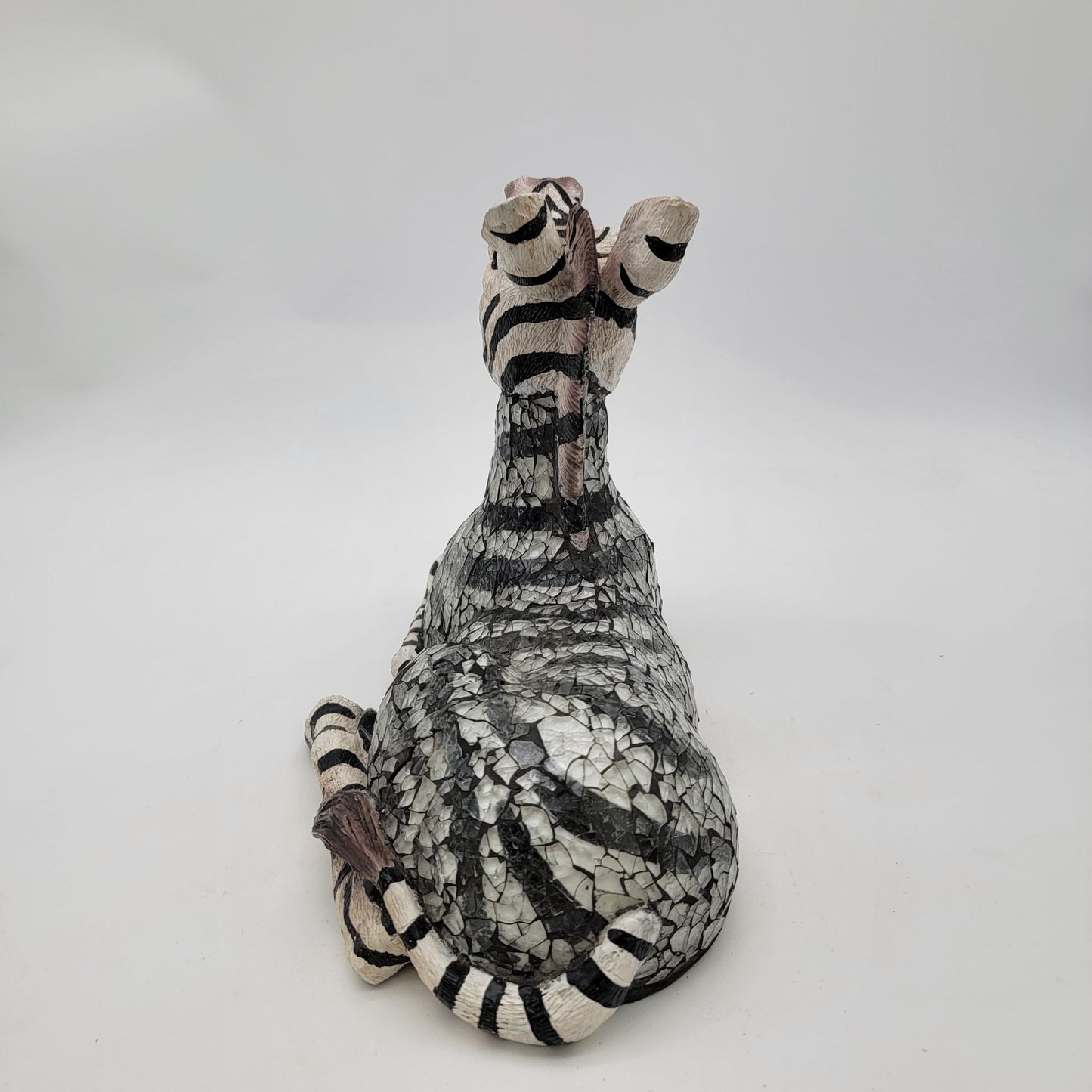 Handcrafted Mosaic Zebra Figurine