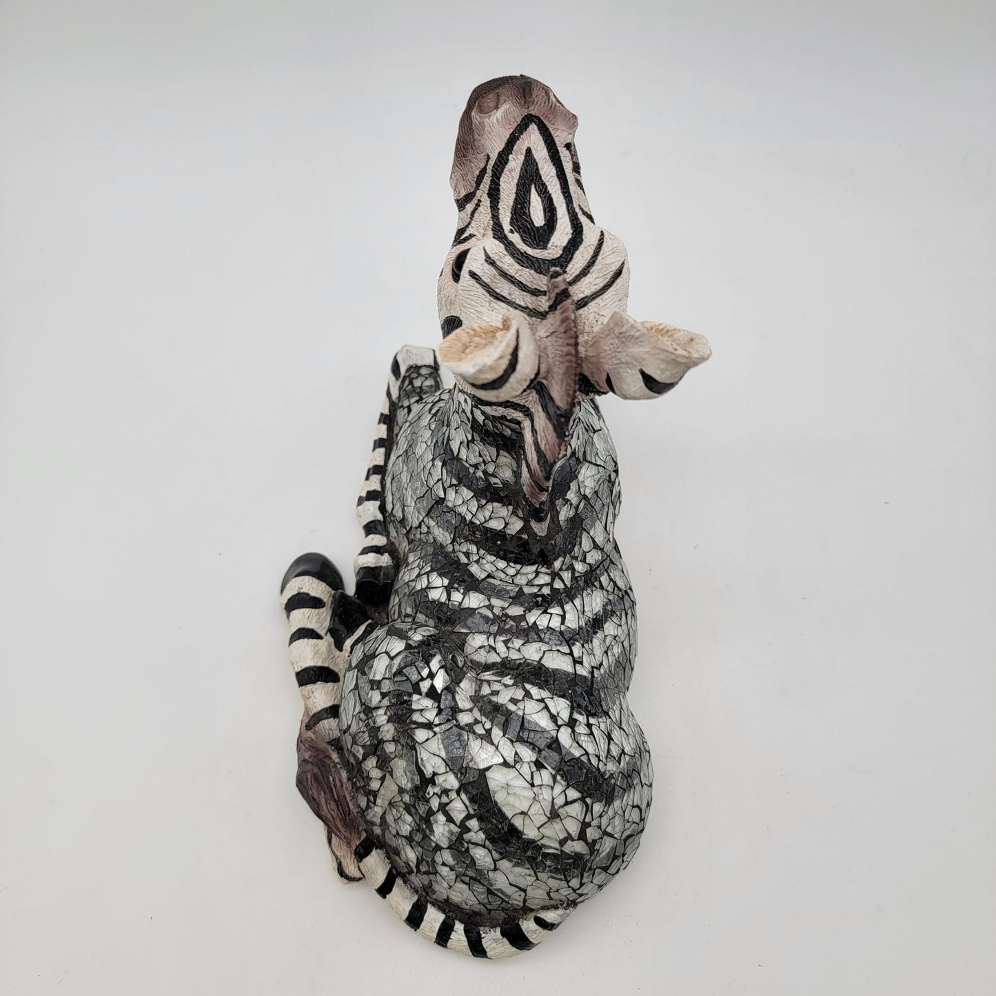 Handcrafted Mosaic Zebra Figurine