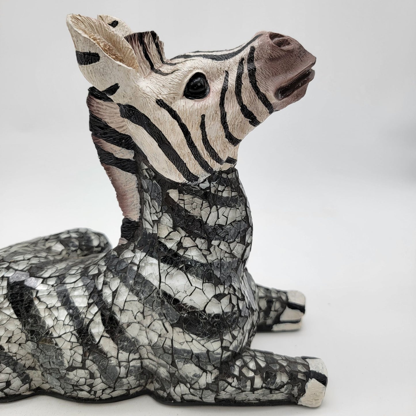 Handcrafted Mosaic Zebra Figurine