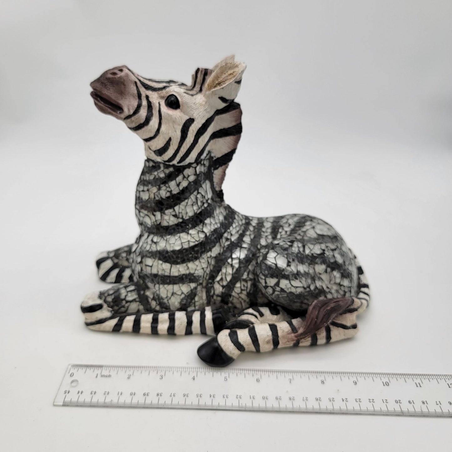 Handcrafted Mosaic Zebra Figurine