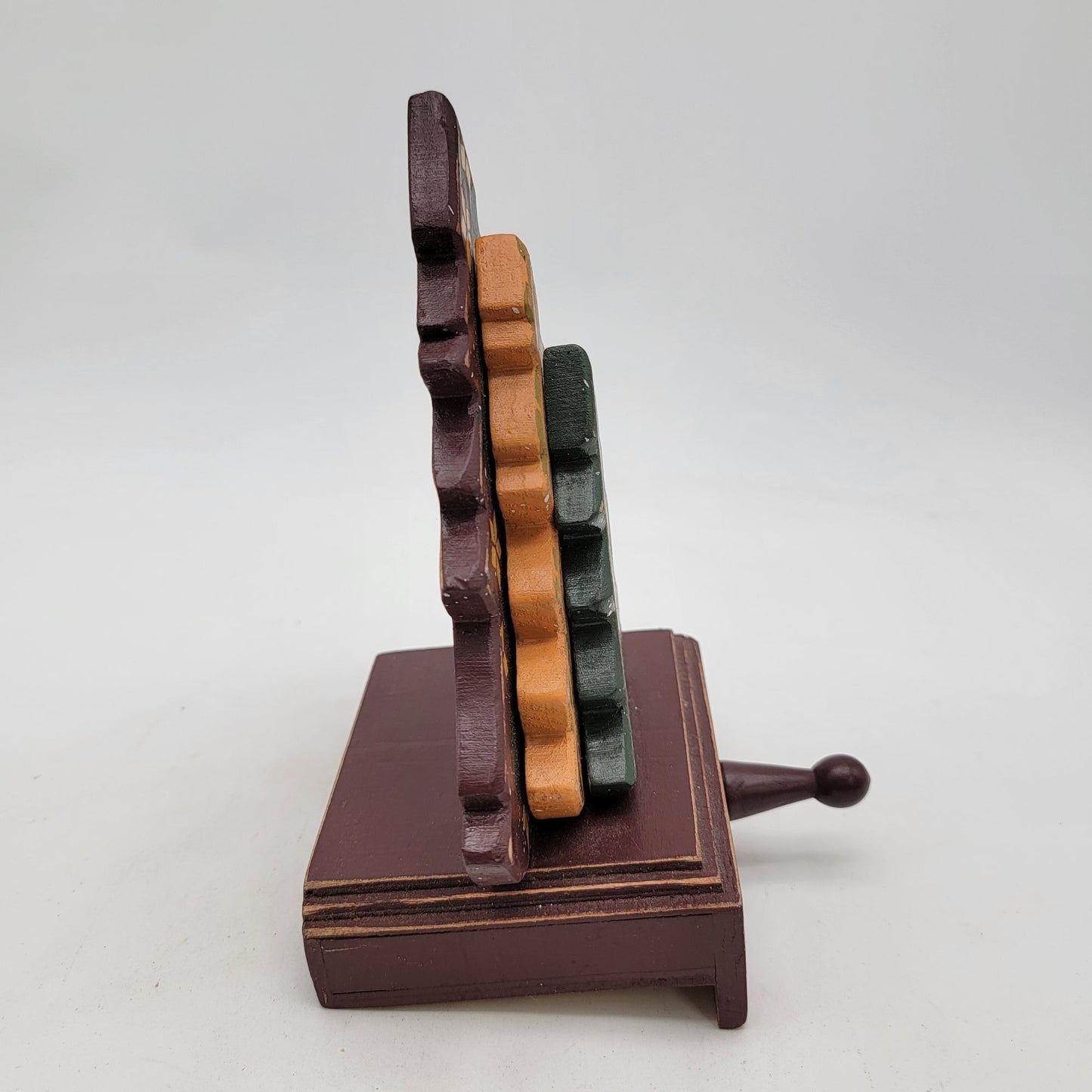 Handcrafted Wooden Christmas Tree Stocking Holder