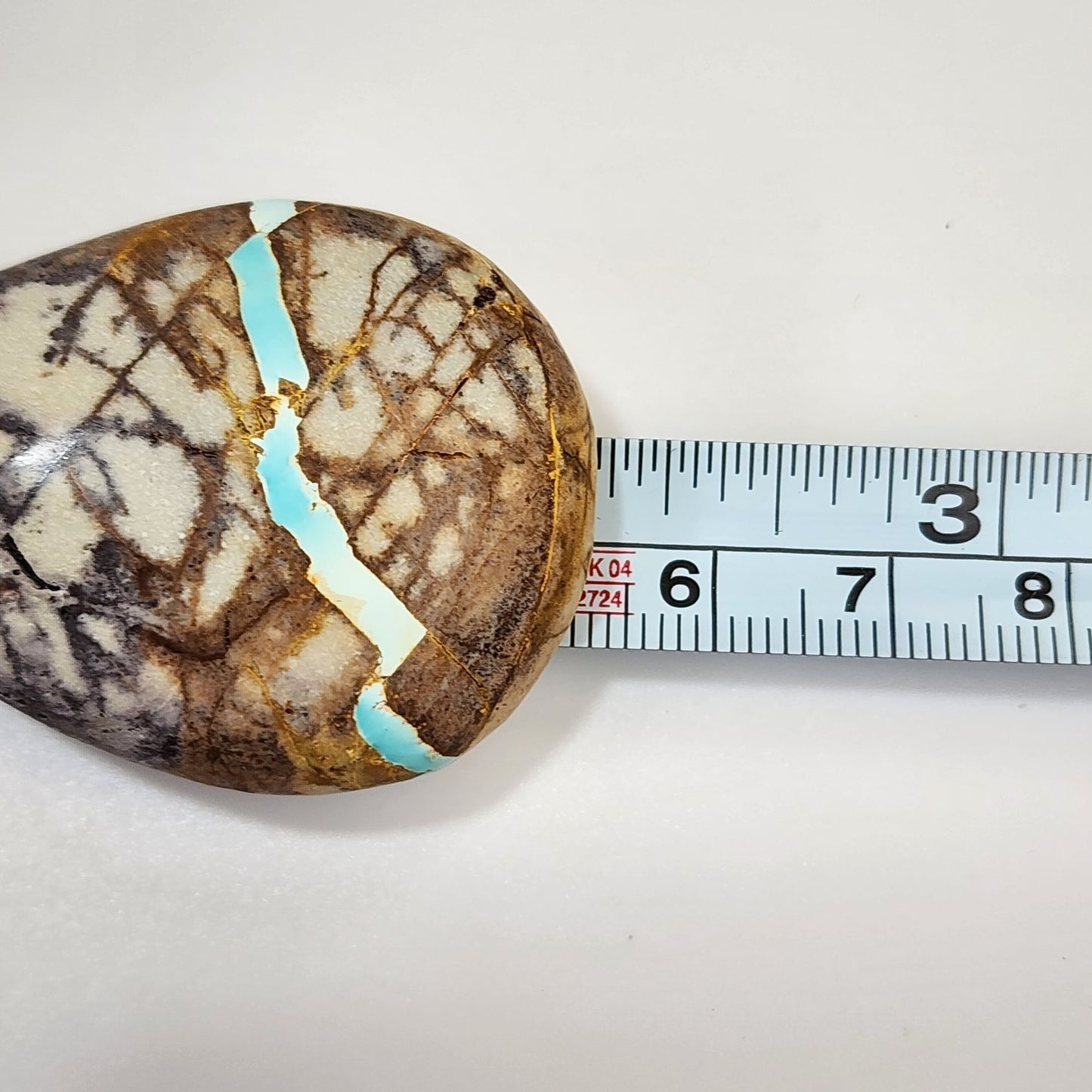 Artisan White Horse Royston Turquoise Gemstone Cabochon Pendant