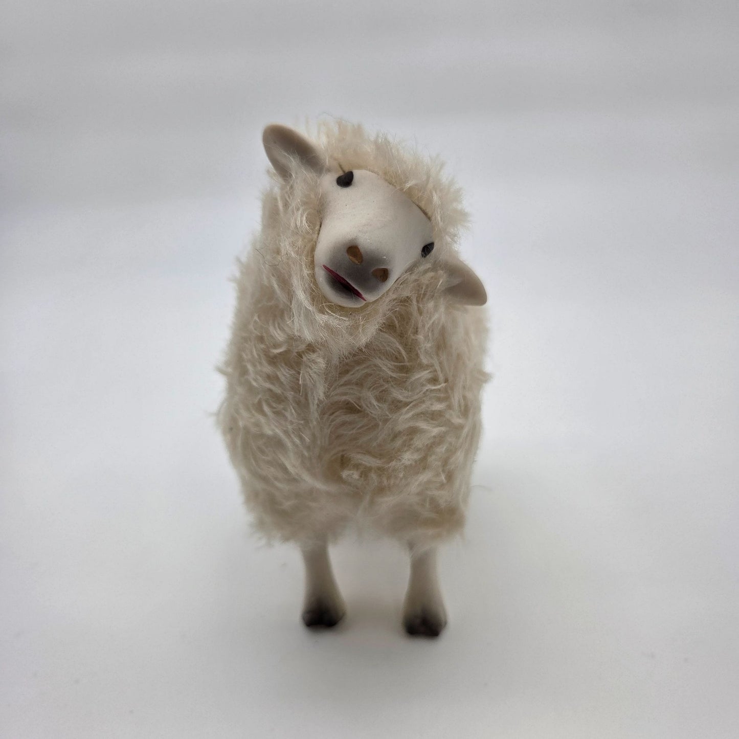 Meier Germany Real Wool Dorset Sheep Sculpture