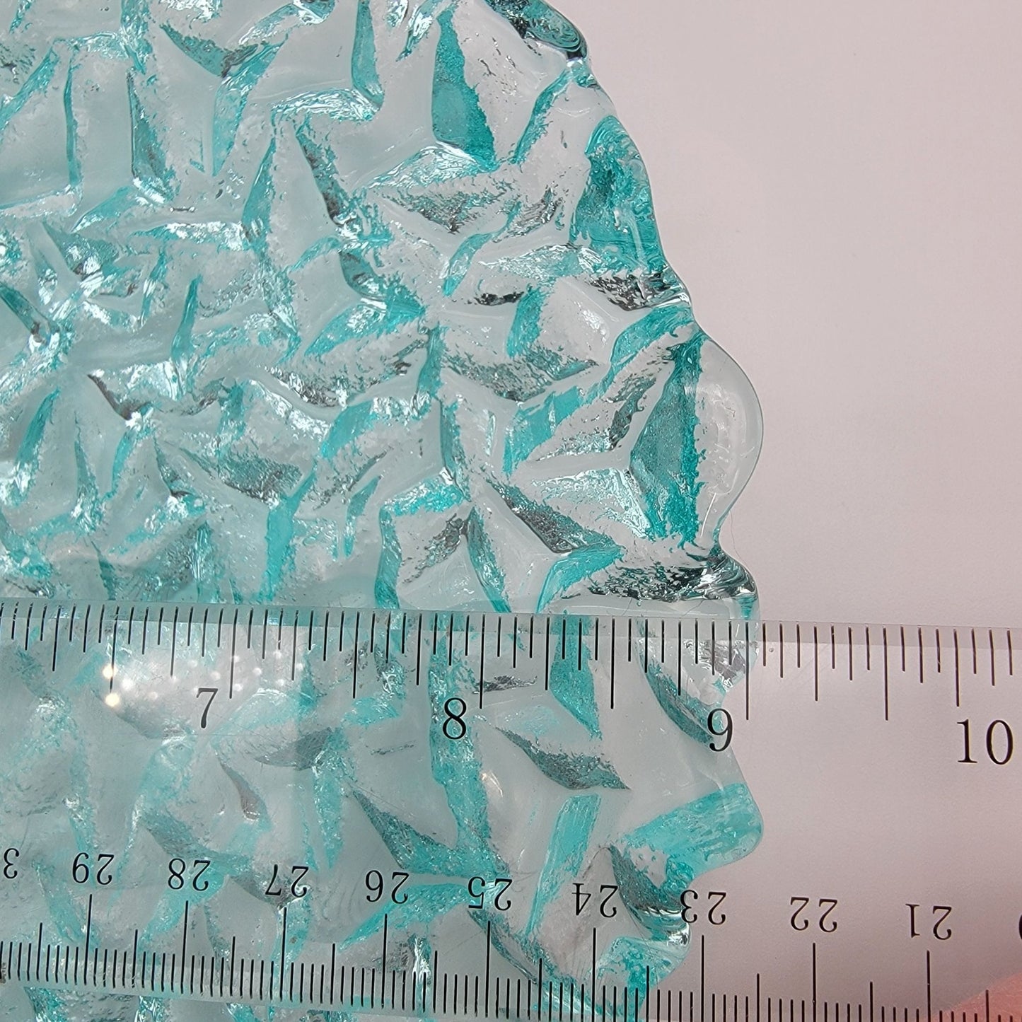 Kiln Formed Glass Textured Ice Art Glass Bowl