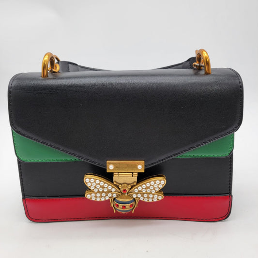 Bee Embellished Crossbody Purse
