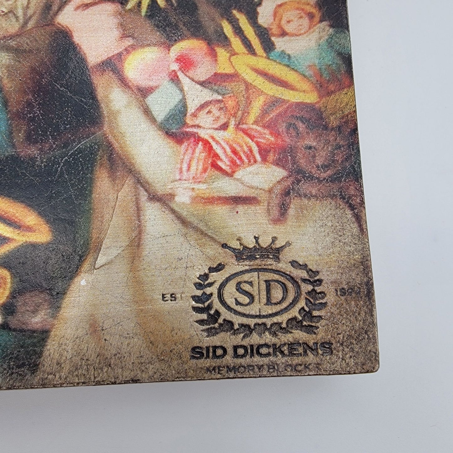 Retired Sid Dickens Memory Block T575 Kris Kringle Holiday Wall Tile