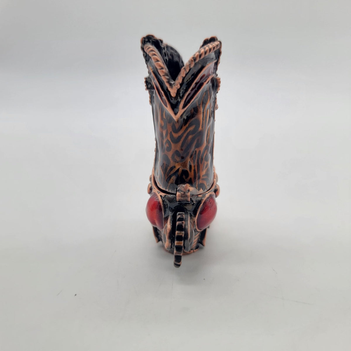 Objet D' Art Spurs Cowboy Boot Trinket Box Artform No.164