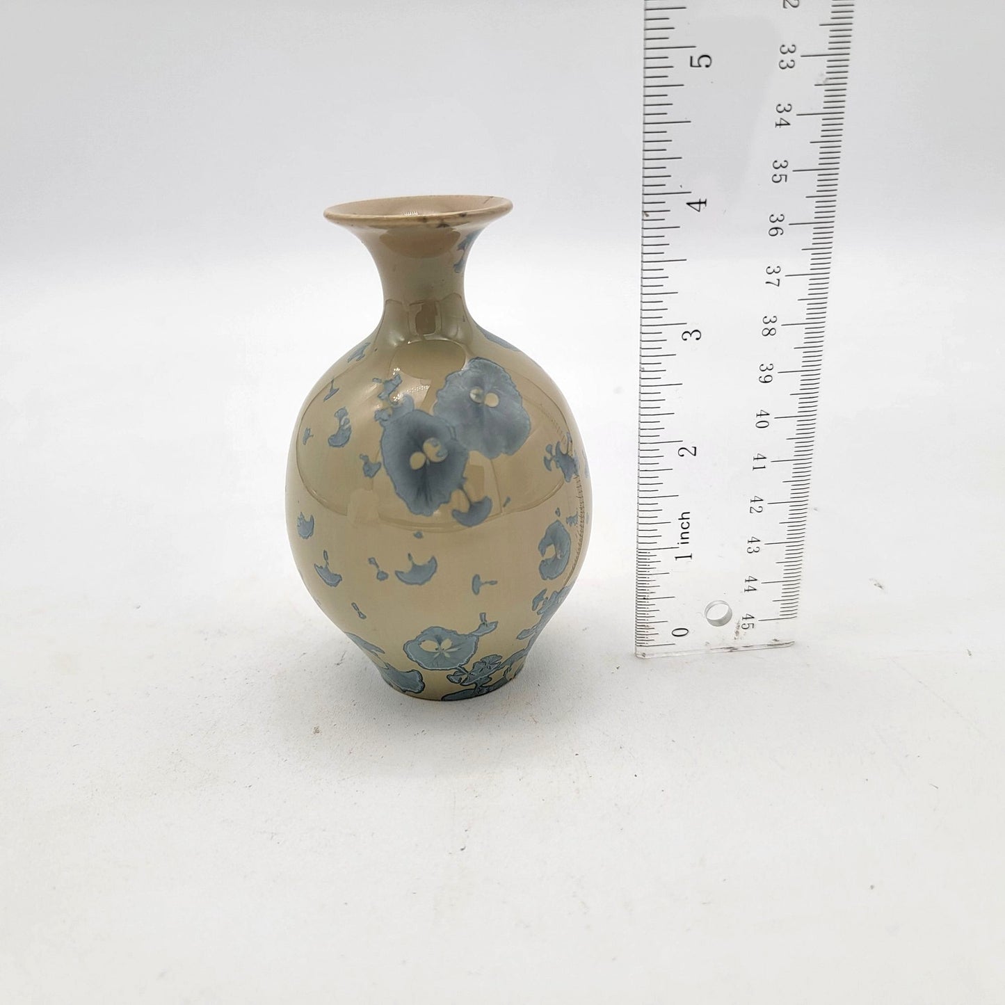 Small Signed Crystalline Art Pottery Vase