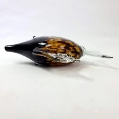 Early 21st Century Tortoiseshell Art Glass Fish Sculpture