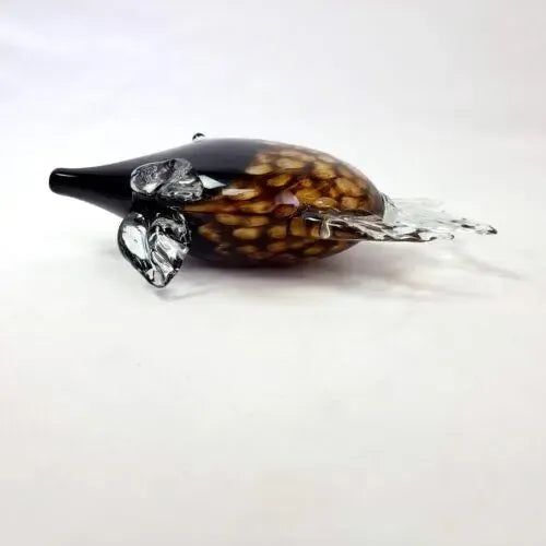 Early 21st Century Tortoiseshell Art Glass Fish Sculpture