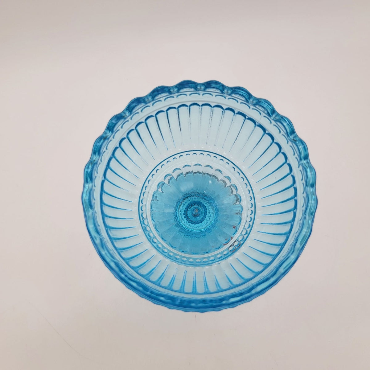 Vintage Iittala Marimekko Ice Blue Glass Mariskooli Bowl