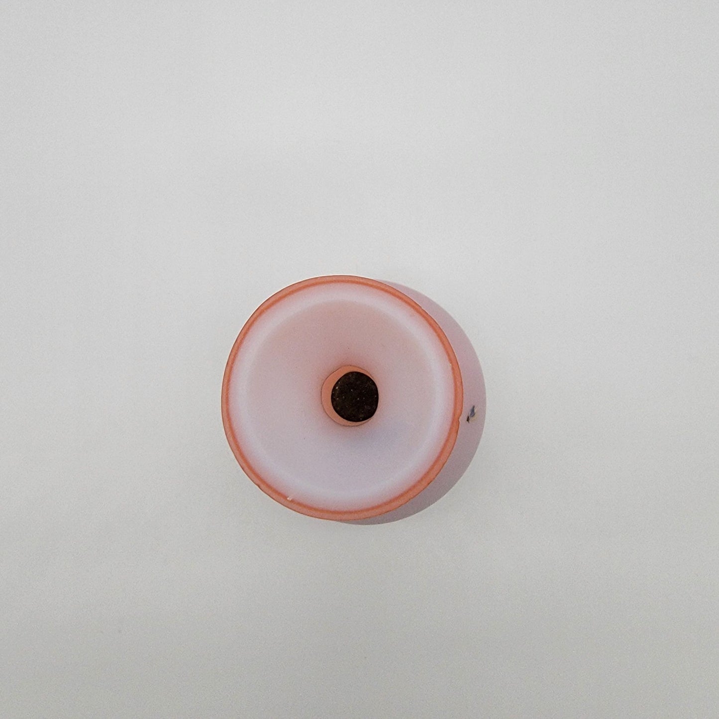 Antique Victorian Handpainted Peach Blow Satin Glass Vase