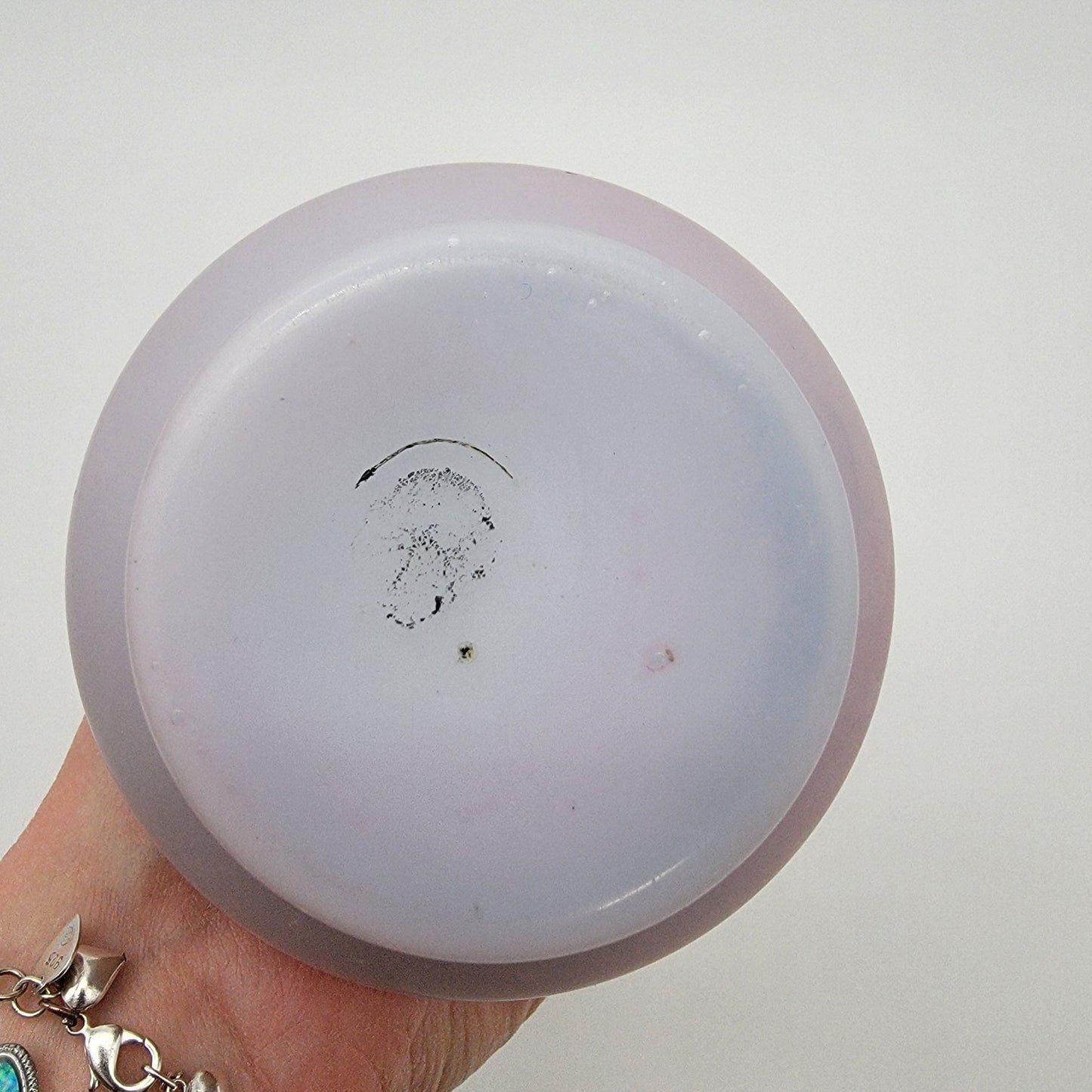 Antique Victorian Handpainted Peach Blow Satin Glass Vase