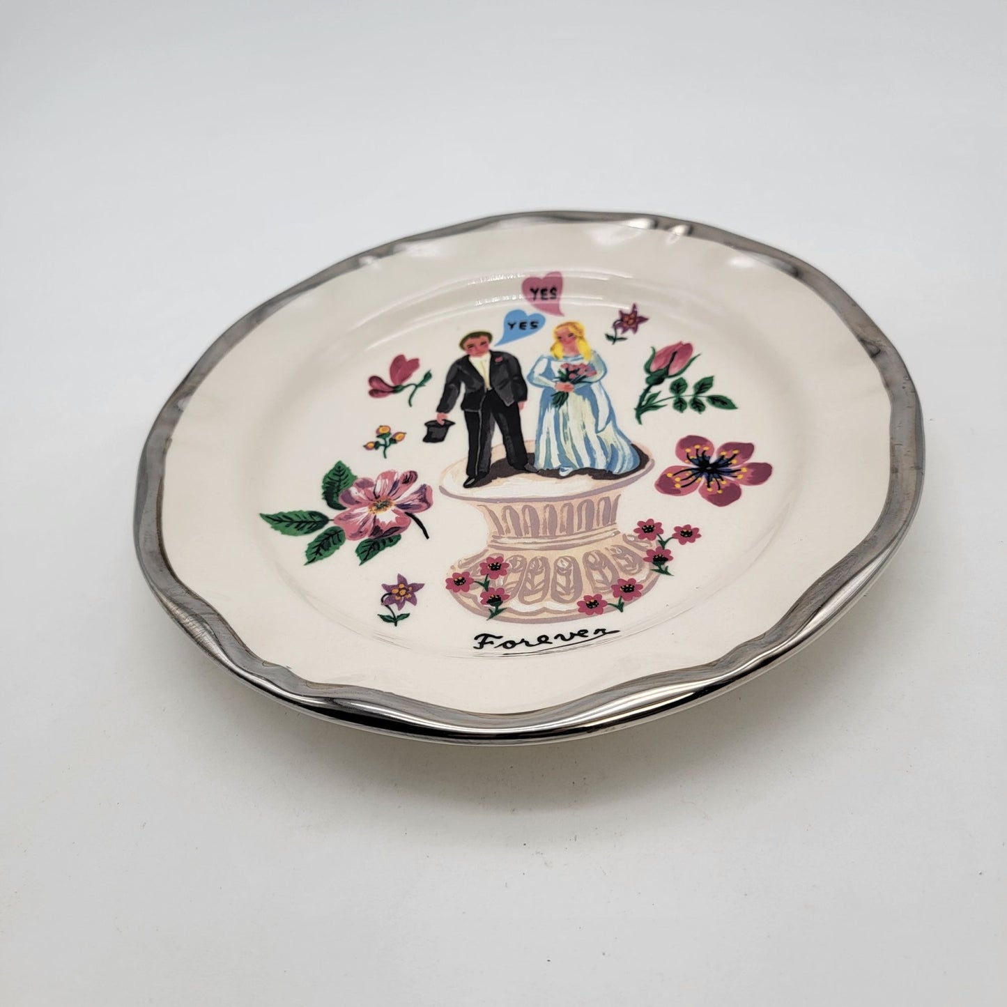 Anthropologie Nathalie Lete Forever  Wedding Plate