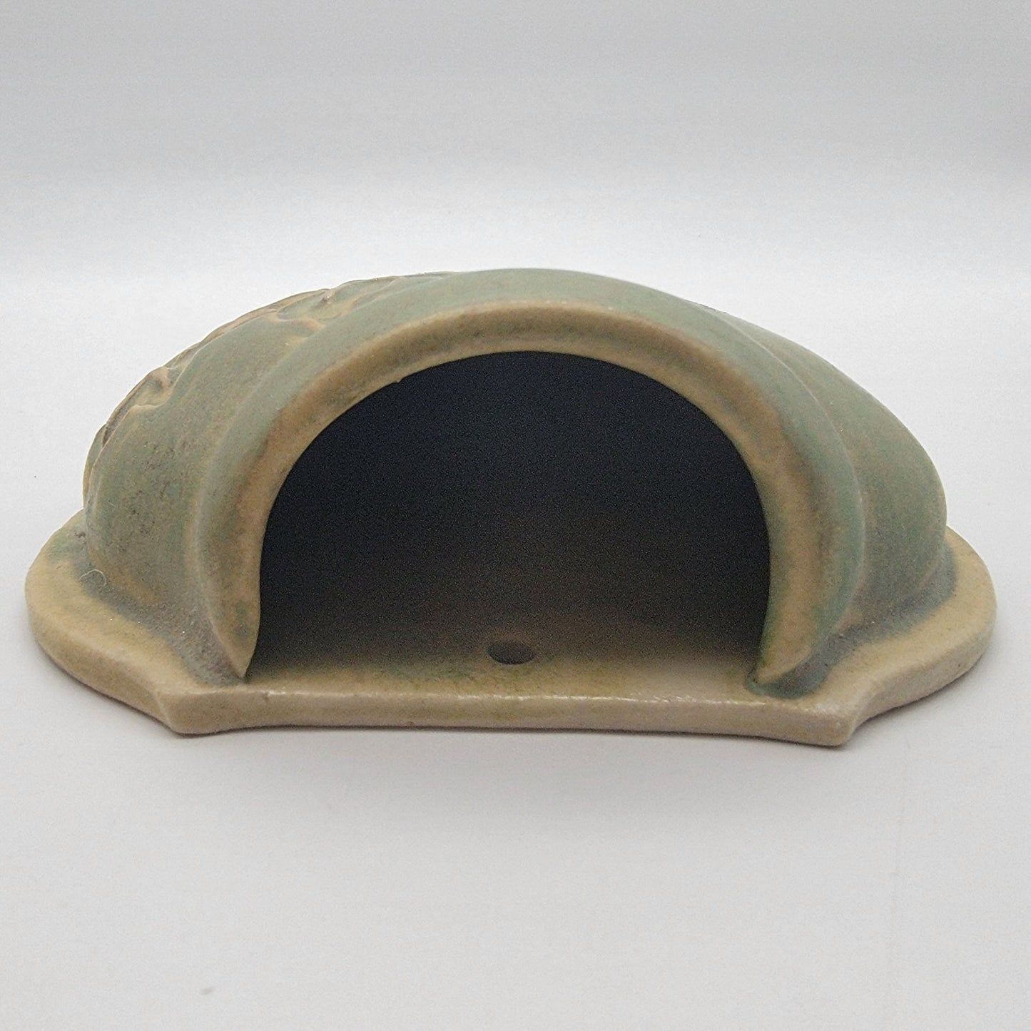 Ivy Leaf Art Pottery Wall Pocket Signed Annie