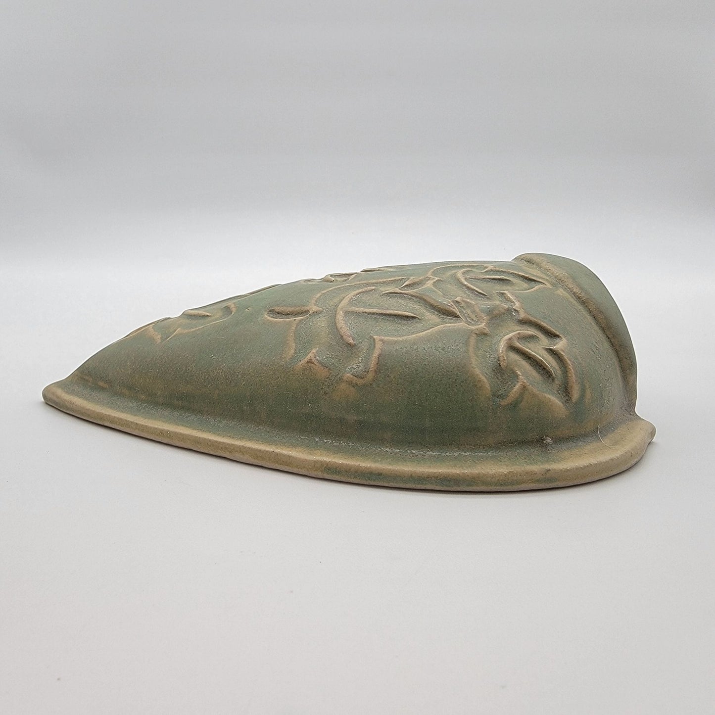 Ivy Leaf Art Pottery Wall Pocket Signed Annie