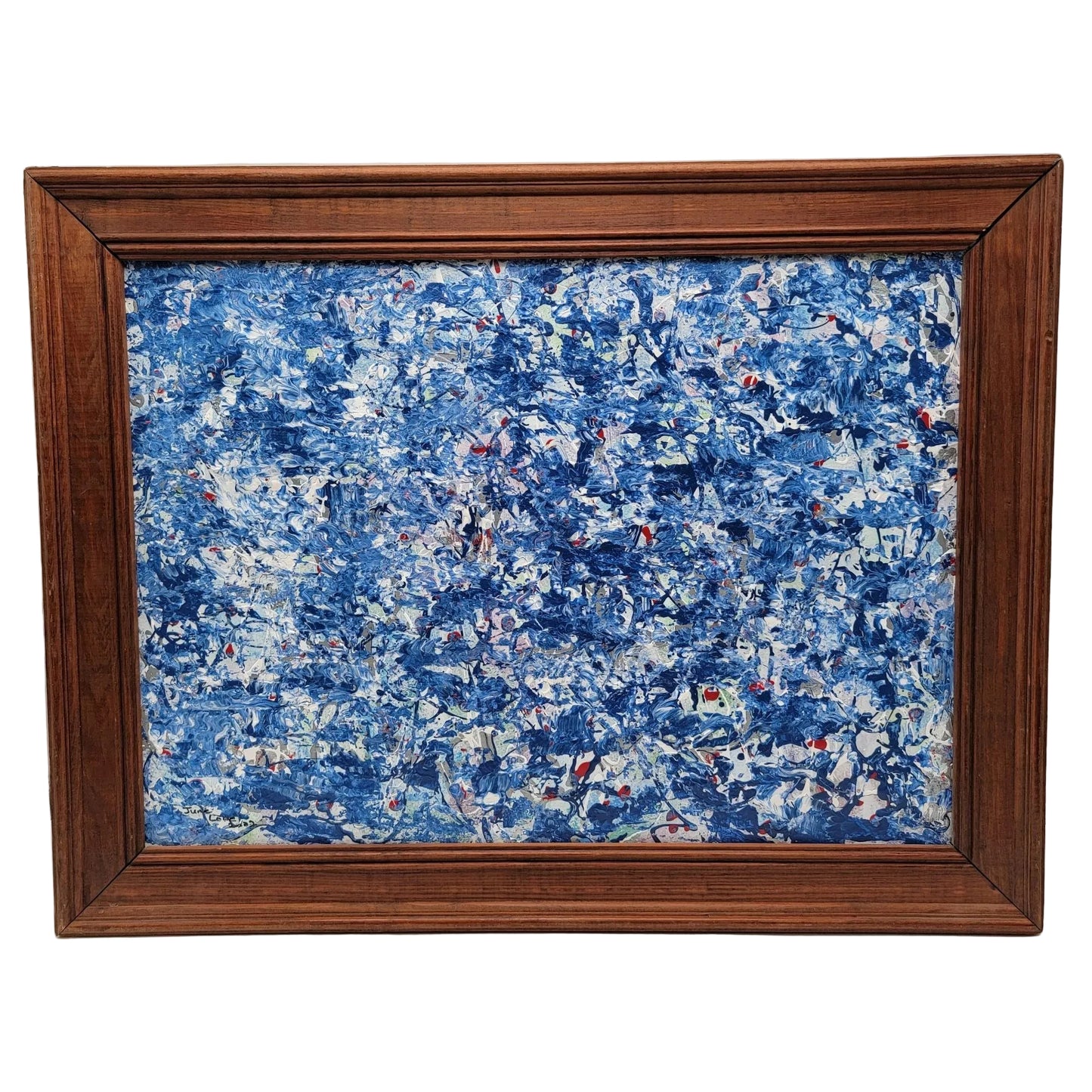 Original Abstract Painting Signed June Lowe 2021