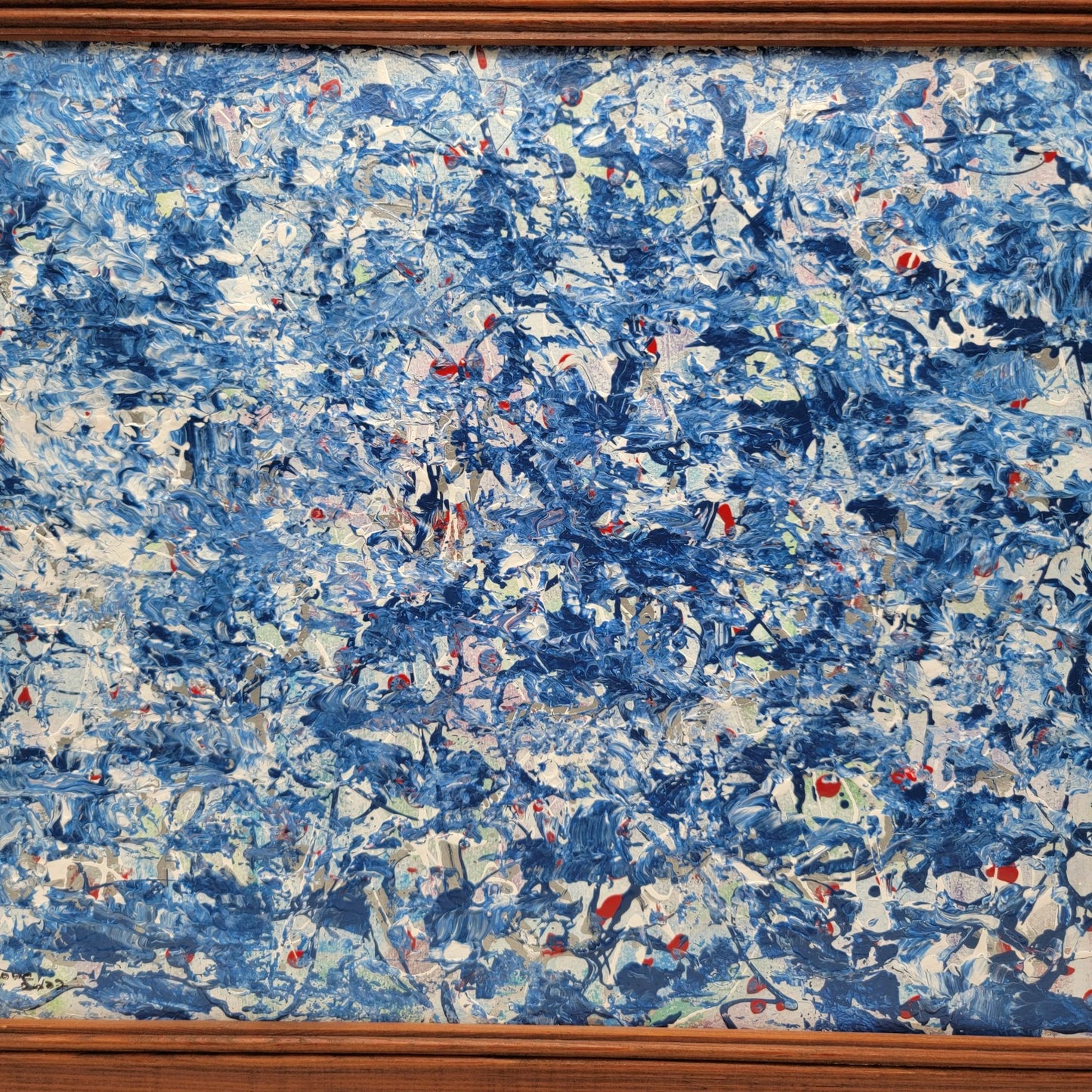 Original Abstract Painting Signed June Lowe 2021