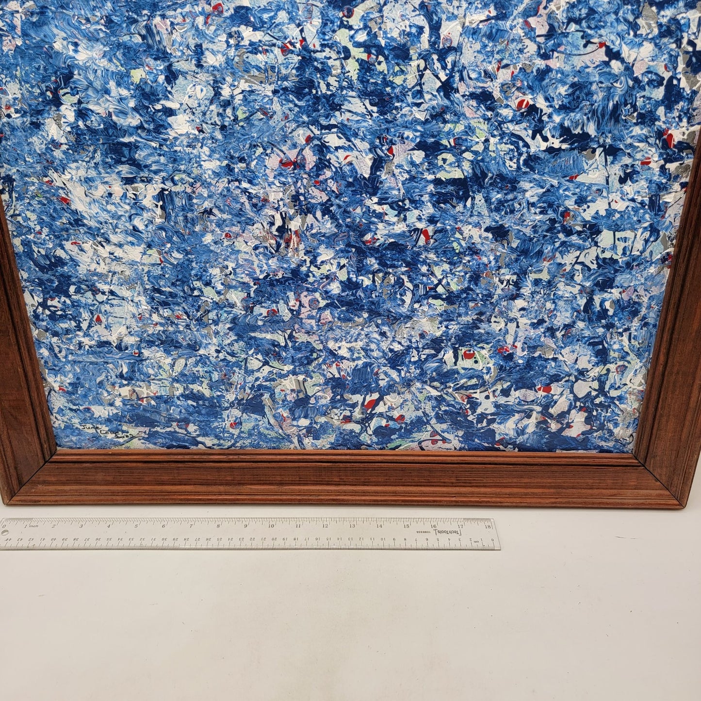 Original Abstract Painting Signed June Lowe 2021