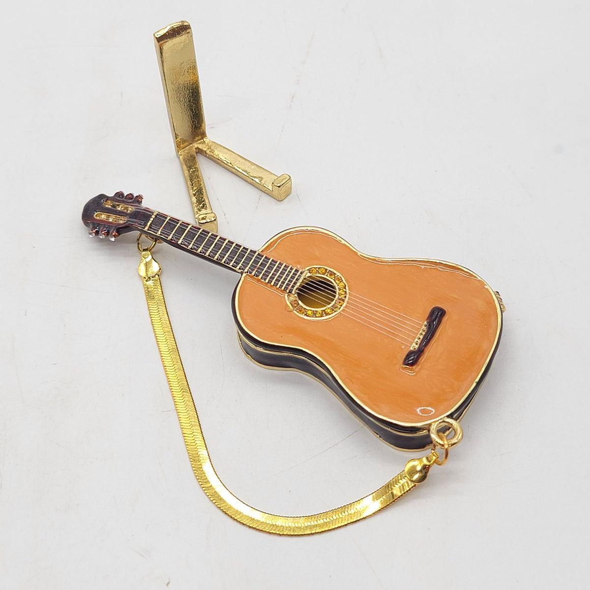 Objet D'Art Flamenco Spanish Guitar Trinket Box Artform No. 62