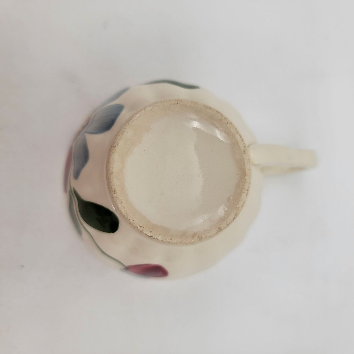 Blue Ridge Pottery Floral Teacup & Saucer Set Of 4 Hand-Painted